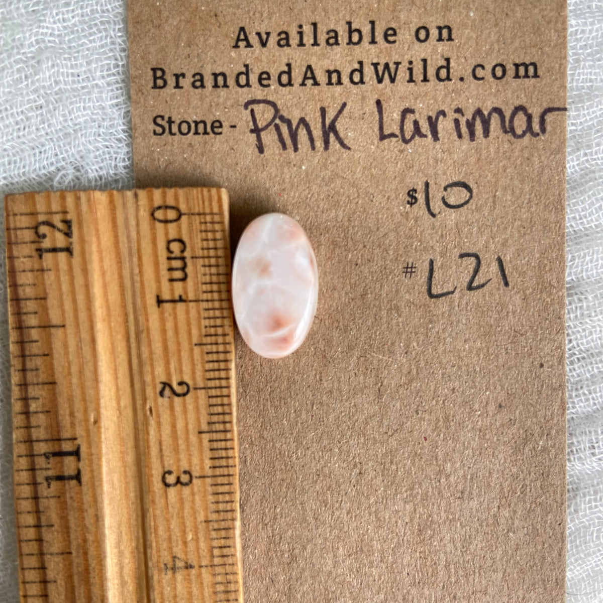 Pink Larimar Cabochon - PL21