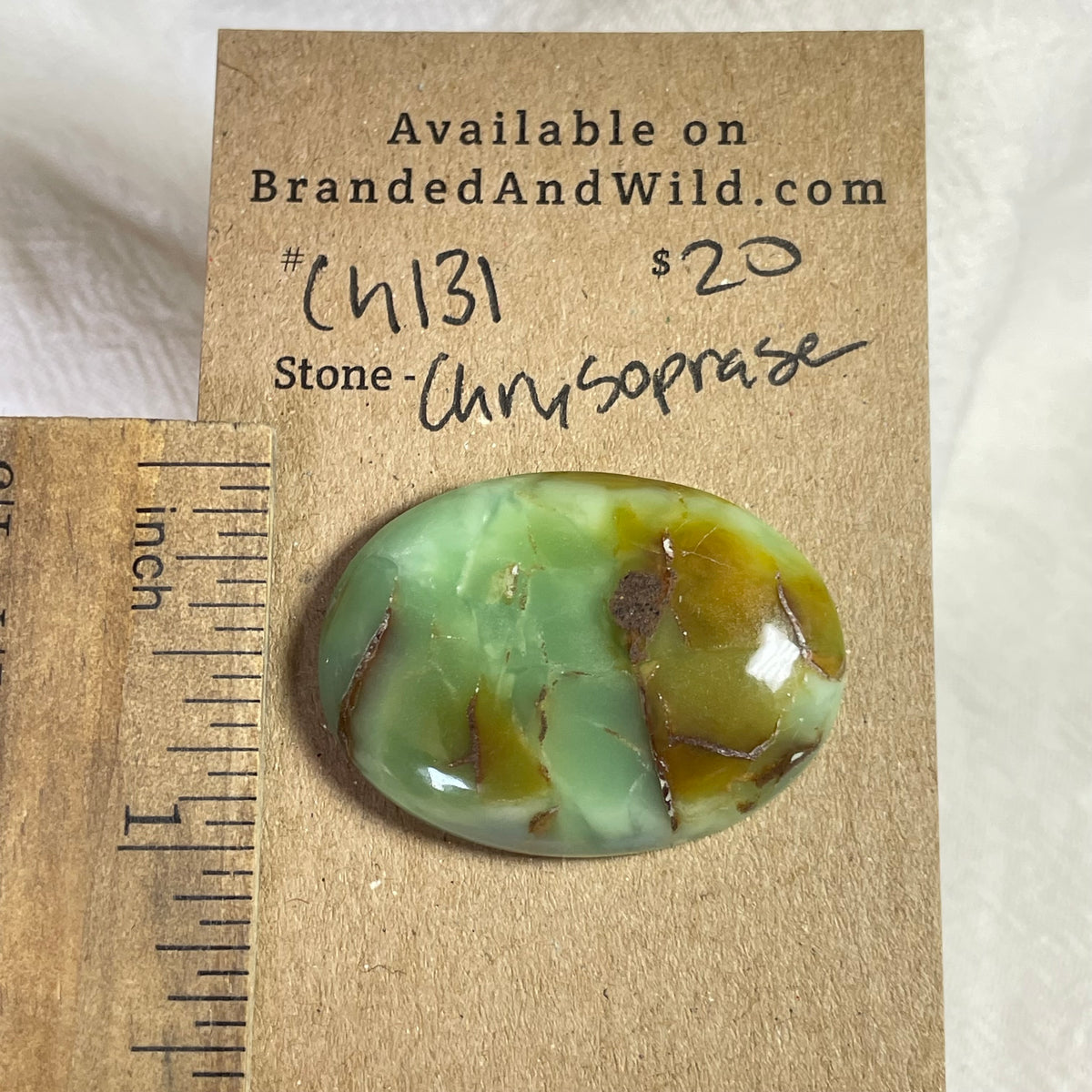 Chrysoprase Cabochon - CH131 D2DCC3B2-D021-4E76-88A5-F5249F20C850 Brandedandwild.com