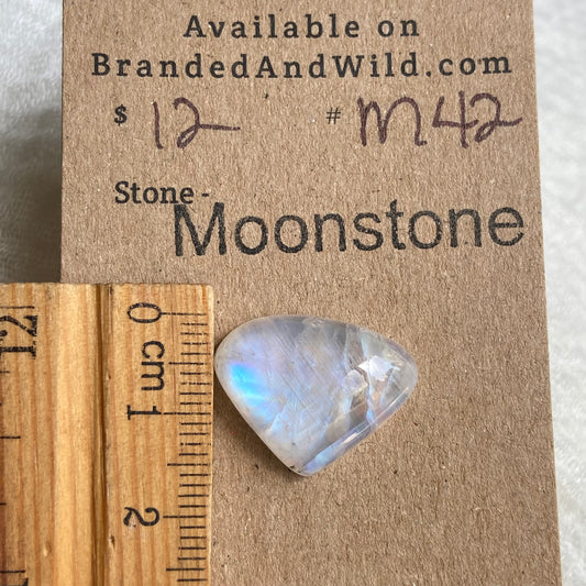 Moonstone Cabochon - M42 D2F03CAC-B238-4160-8A52-C26528C5F302 Brandedandwild.com