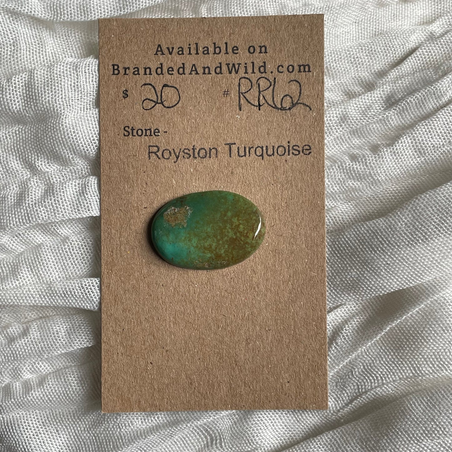 Royston Ribbon Turquoise Cabochon RR62 D317C3EC-1E47-435C-9B7F-757D47DB930C Brandedandwild.com