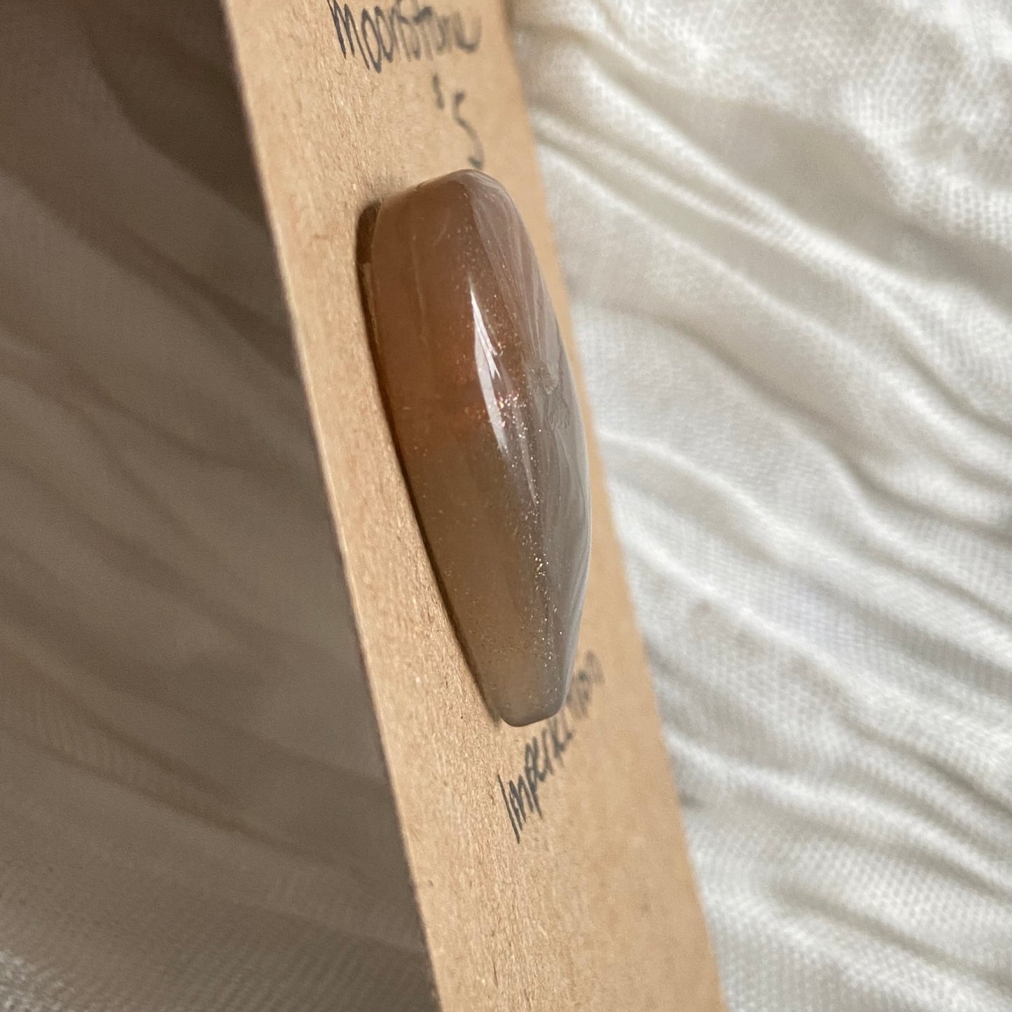 Peach Moonstone Cabochon - M057 D33430AB-6E10-42DD-B214-C1337BAB17E0 Brandedandwild.com