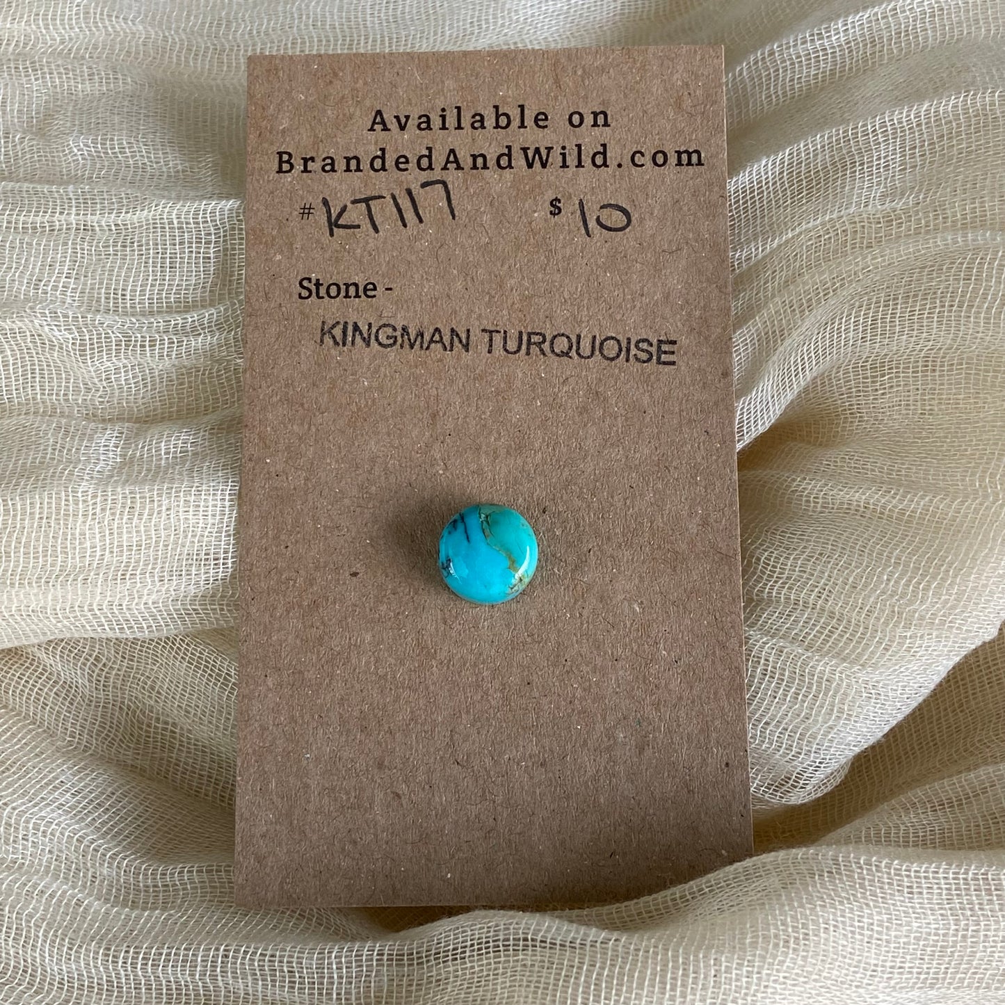 Kingman Turquoise Cabochon - KT117 D338DDA4-898E-45EC-B701-9F26417124DC Brandedandwild.com