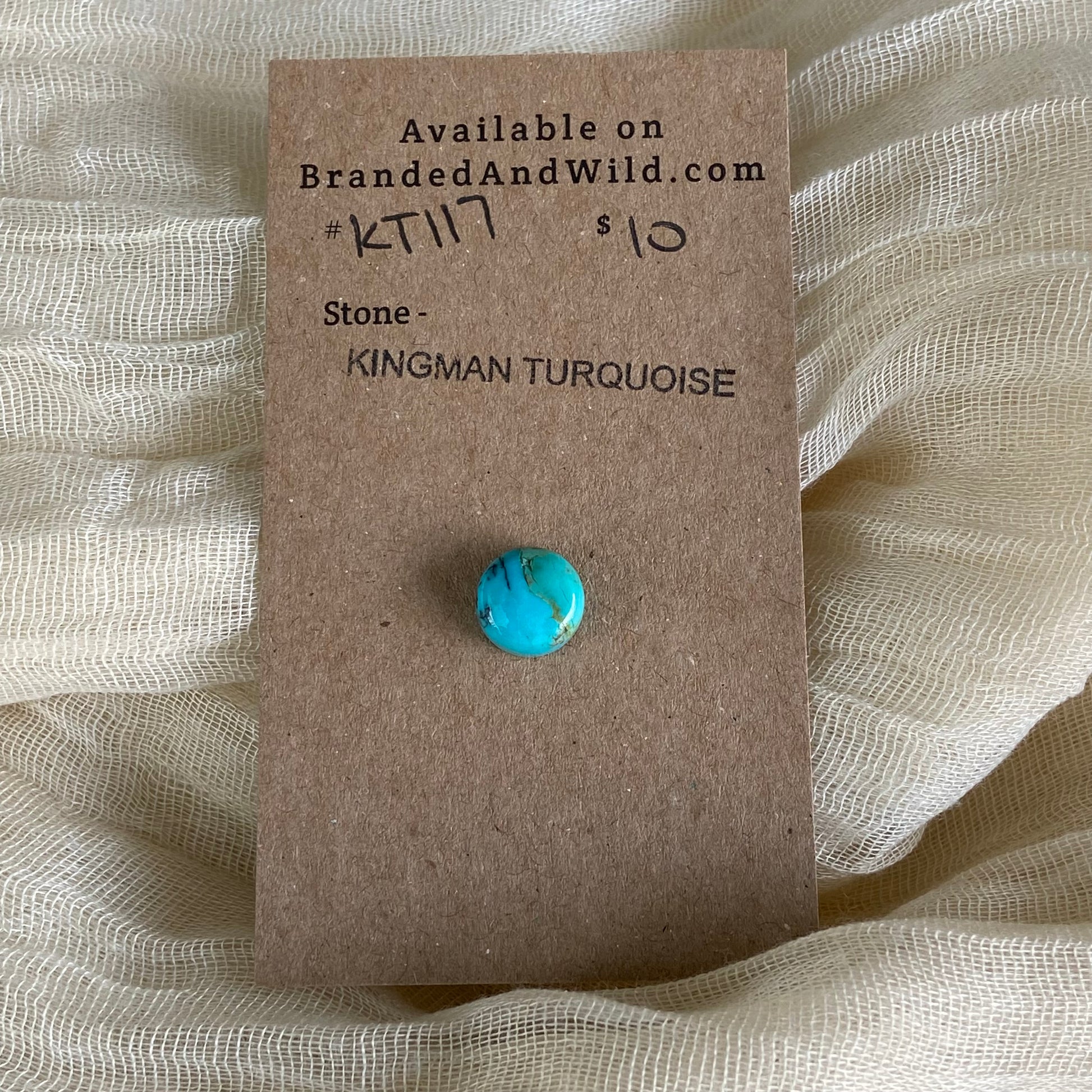 Kingman Turquoise Cabochon - KT117 D338DDA4-898E-45EC-B701-9F26417124DC Brandedandwild.com