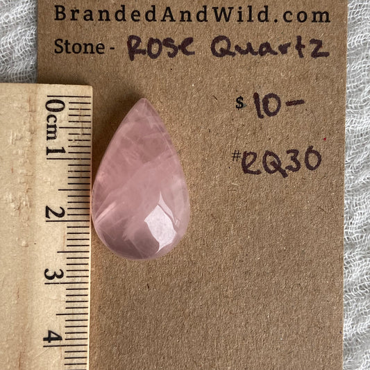 Rose Quartz Cabochon - RQ30