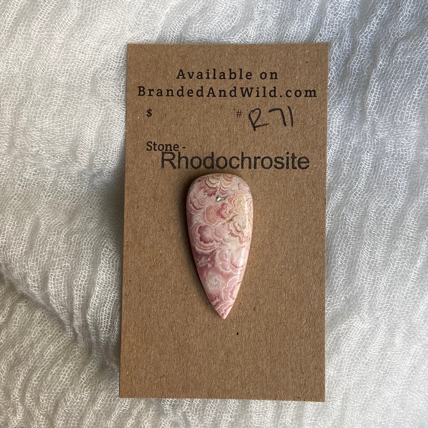 Rhodochrosite Cabochon - R71