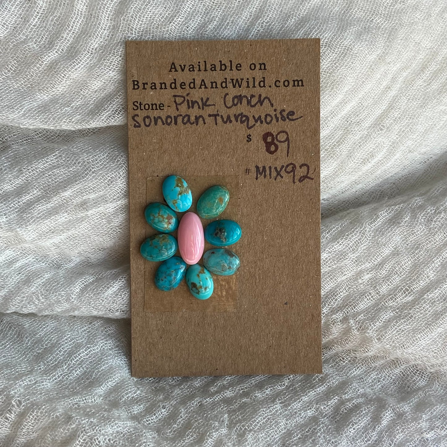 Sonoran / Pink Conch Cabochon - MIX92