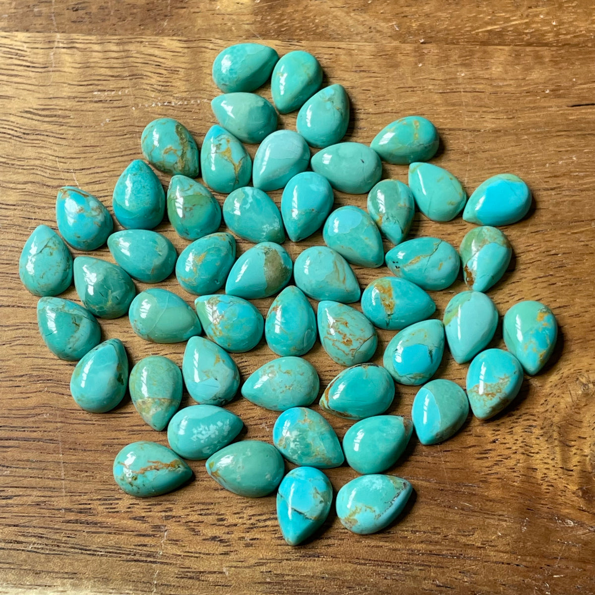 Kingman Turquoise 7x10 pear shape