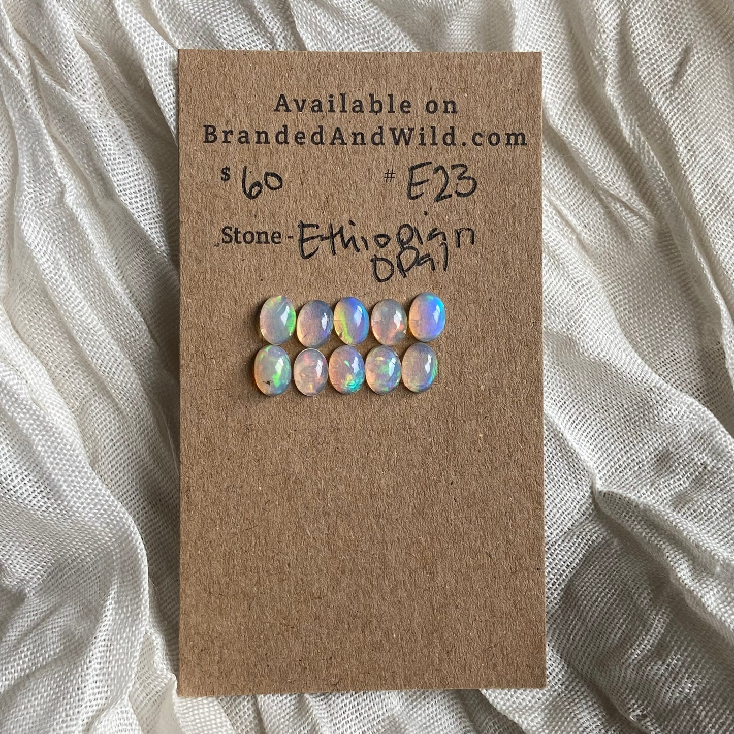 Ethiopian Opal Cabochon - E23 D3991A9D-D345-4767-A54C-20BFD0326547 Brandedandwild.com