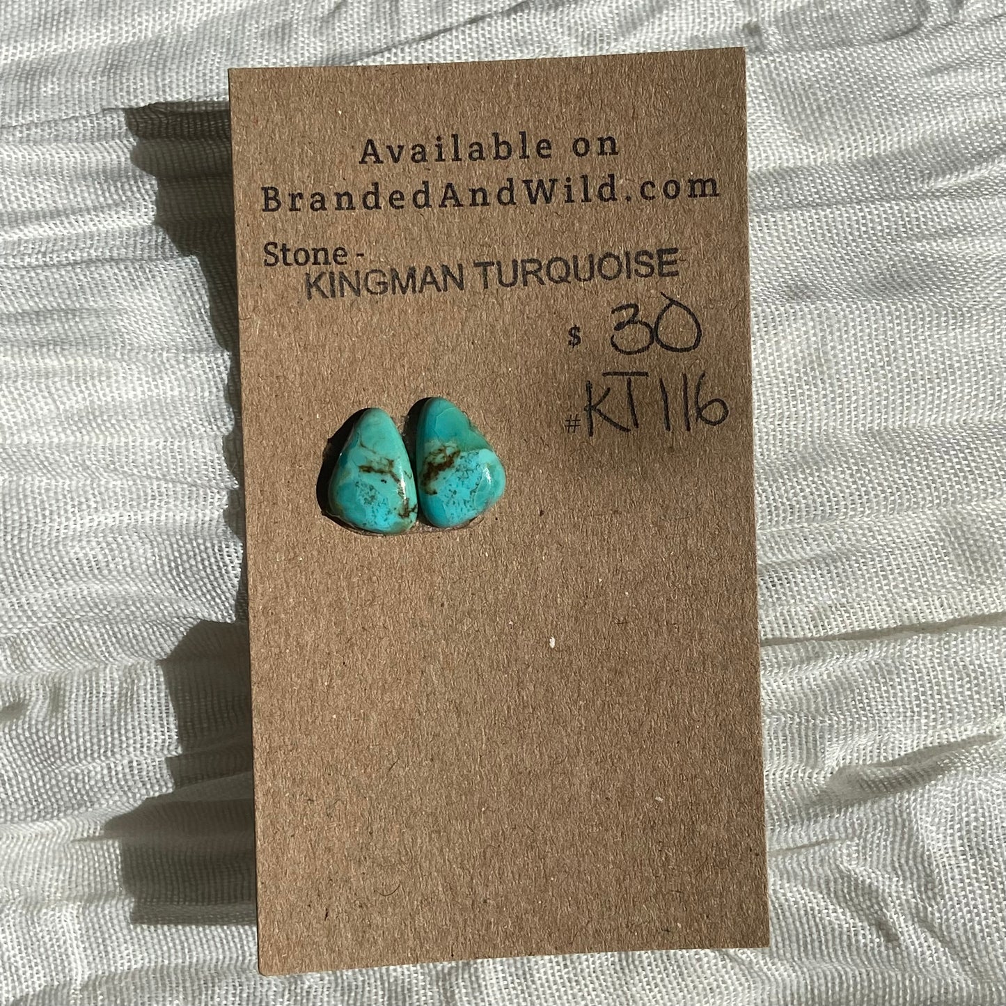 Kingman Turquoise Cabochon - KT116 D3B00D51-9203-4B0E-80AA-28351F87A1B8 Brandedandwild.com