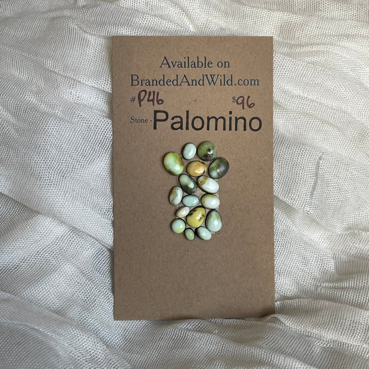 Palomino Cabochon - P46 D3BA997B-BC8E-448C-BD50-60D0D14B6E22 Brandedandwild.com