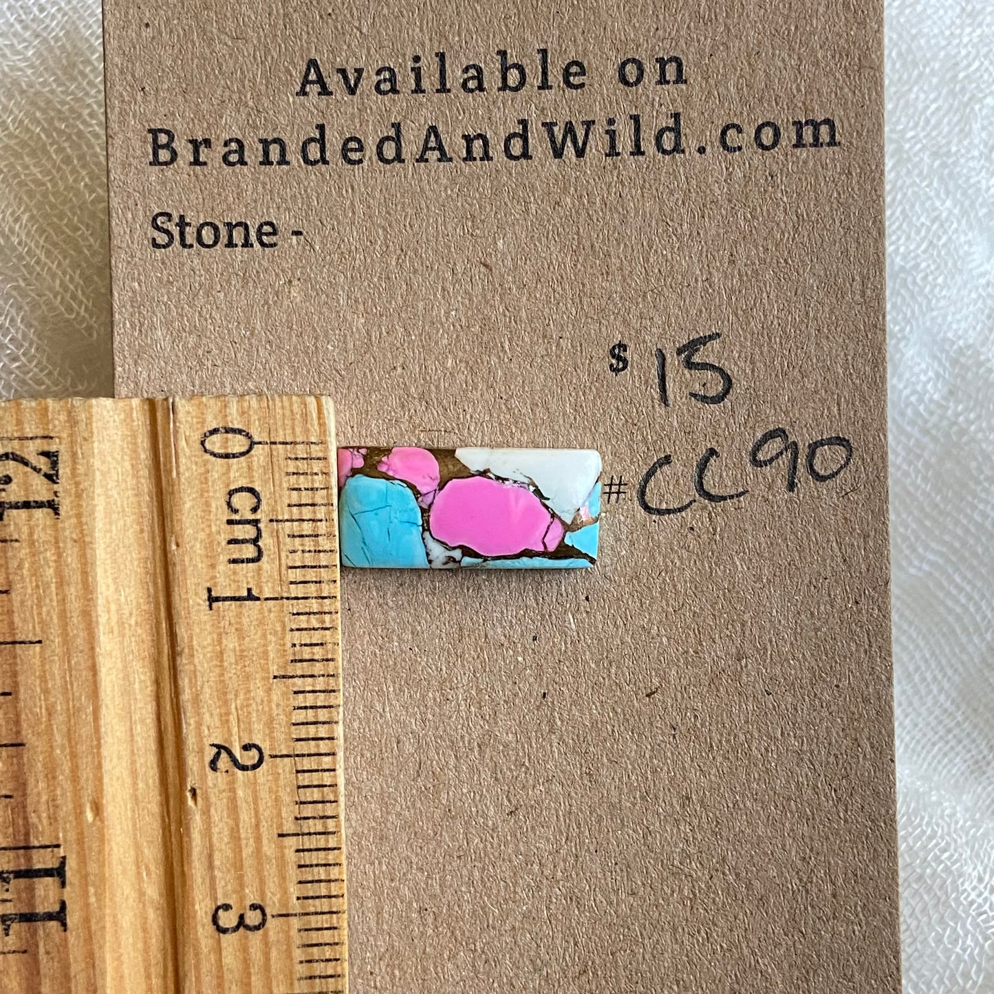 Cotton Candy Cabochon - CC90 D3F49BB4-30D1-44A1-ACA9-BB6E88E937B5 Brandedandwild.com
