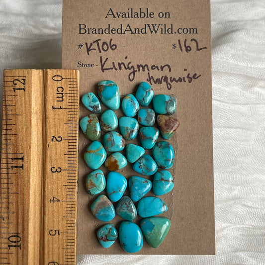 Kingman Turquoise Cabochon - KT06 D42D17E1-24FF-41FF-8720-9C62954BA680 Brandedandwild.com