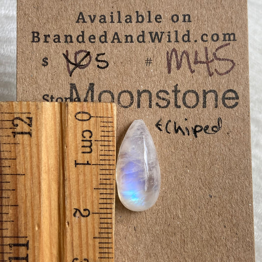 Moonstone Cabochon - M45 D44CD506-88EC-4DB3-9B28-274E7CA84999 Brandedandwild.com