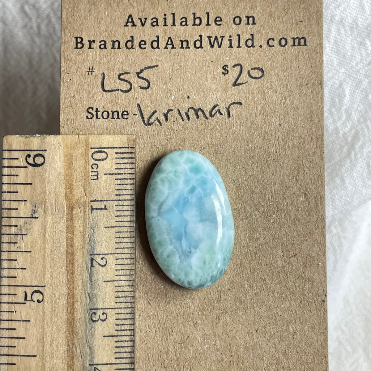 Larimar Cabochon - L55 D461A374-AE5F-4089-AC76-AF42824A7ADC Brandedandwild.com