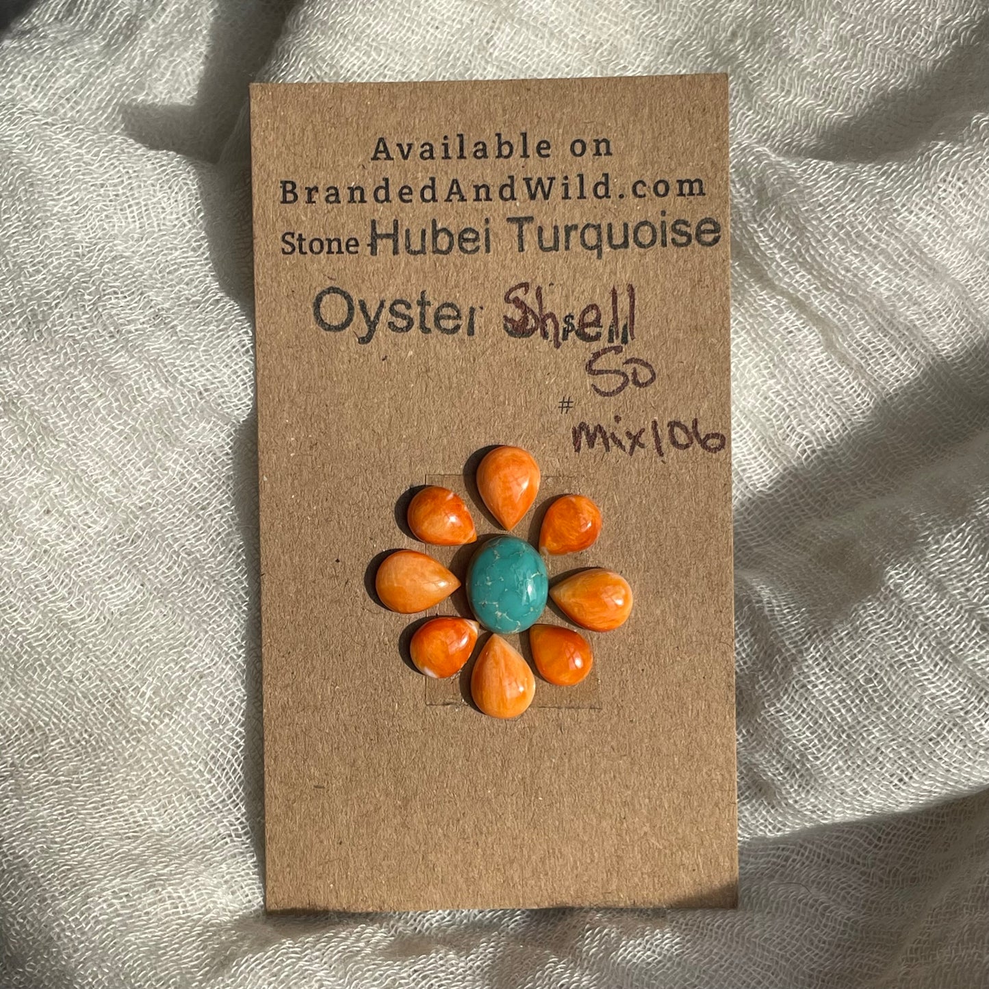 Hubei/Oyster Shell Cabochon - Mix106