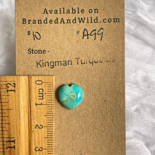 Kingman Turquoise Cabochon - KT99 D4CCFF0A-6077-4C95-94E0-E6E02B8D94BB Brandedandwild.com