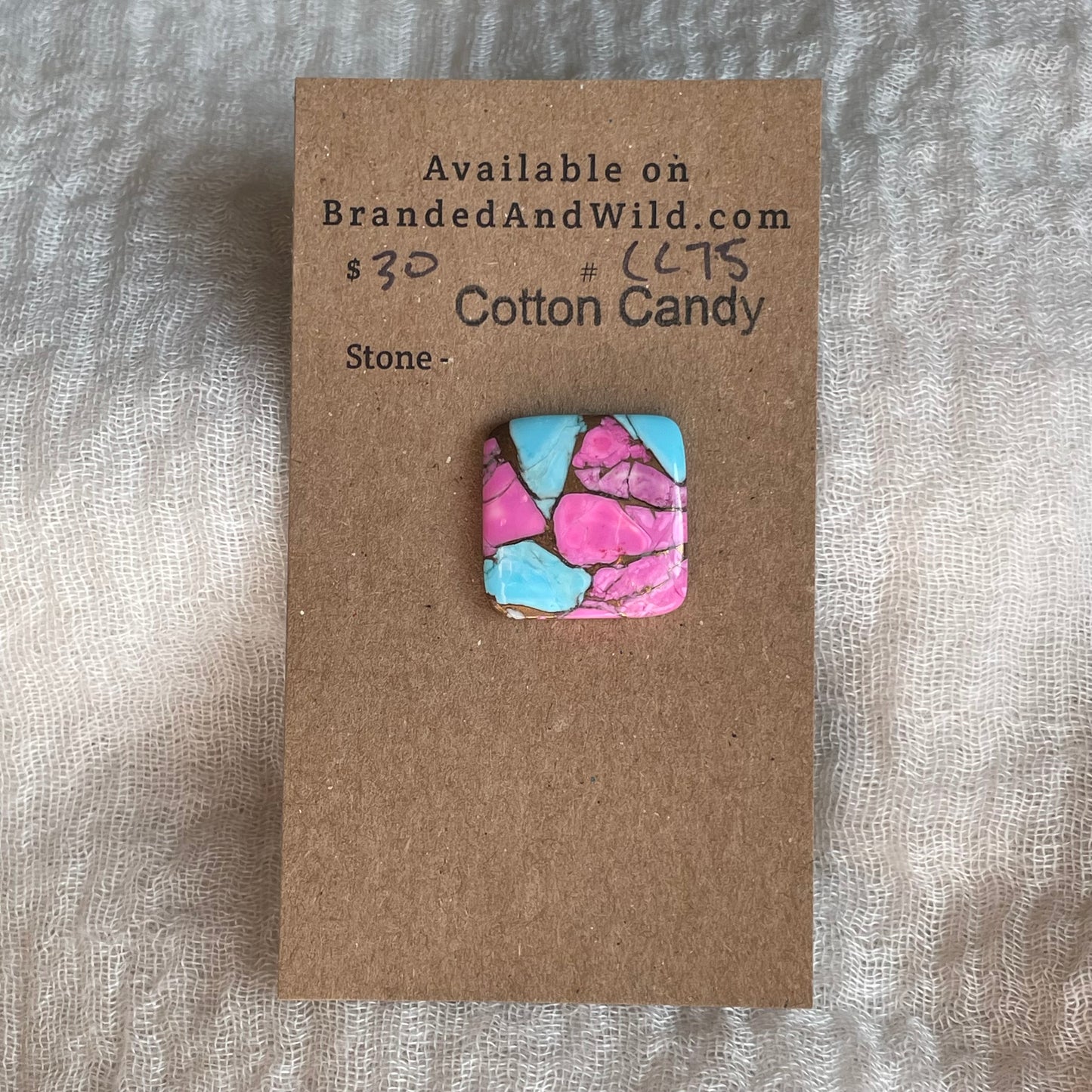 Cotton Candy Cabochon - CC75 D4FC13AF-4815-4D0B-A957-736E549F80AA Brandedandwild.com