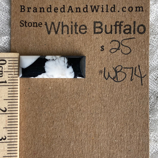 White Buffalo Cabochon - WB74