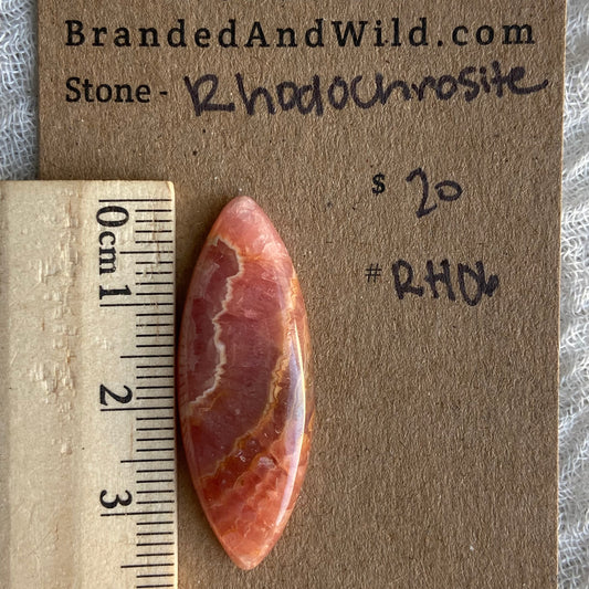 Rhodochrosite Cabochon - R06