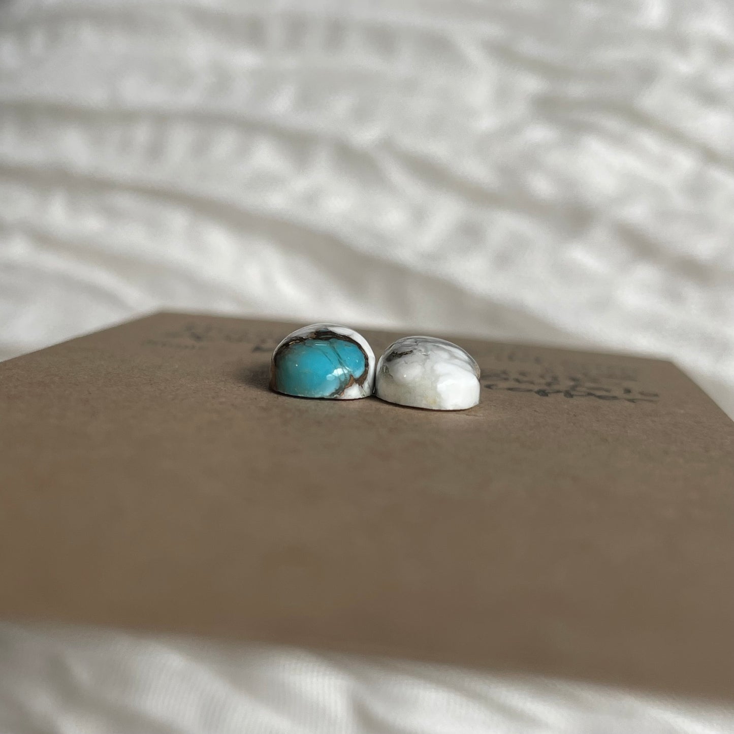 Kingman Turquoise, White Buffalo, Copper Cabochon - KWC06 D5680BF8-96A4-4177-9D65-3B6086AF3449 Brandedandwild.com