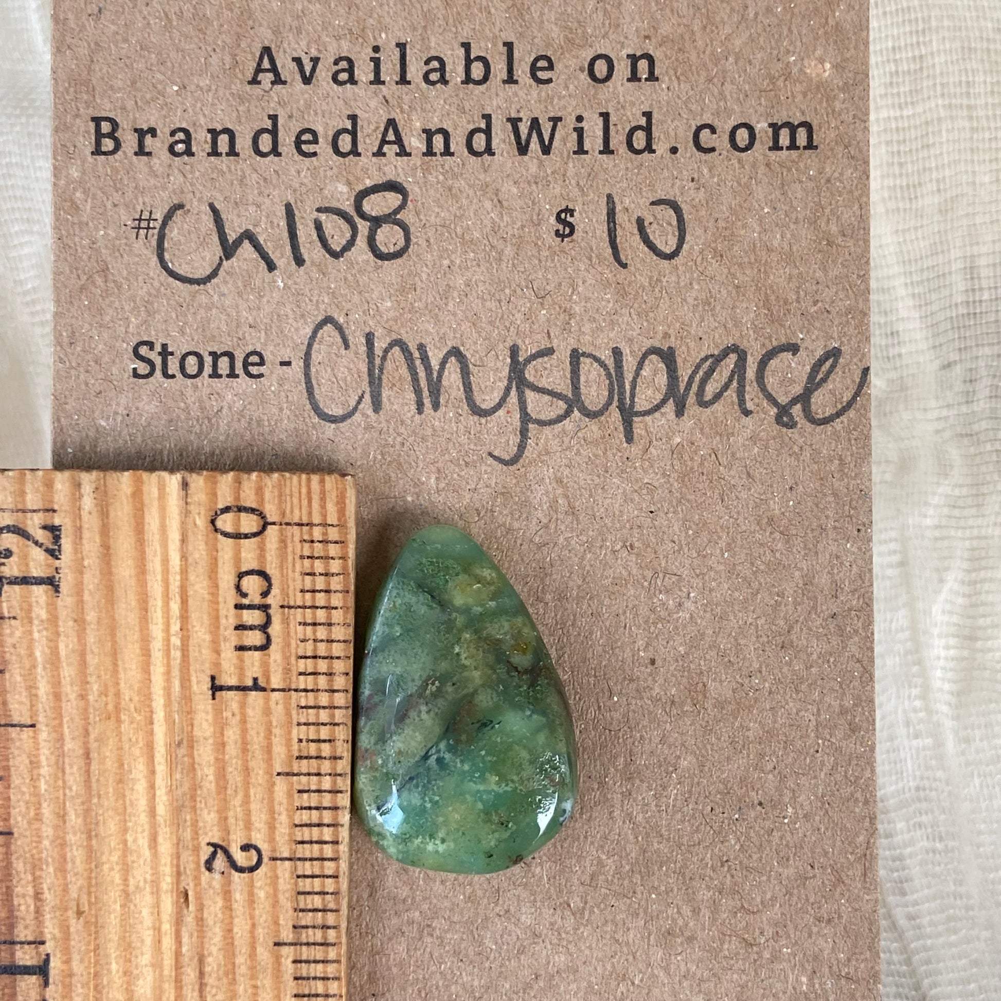 Chrysoprase Cabochon - Ch108 D5793CA2-617A-4EE5-827D-3EAA3A5955EC Brandedandwild.com