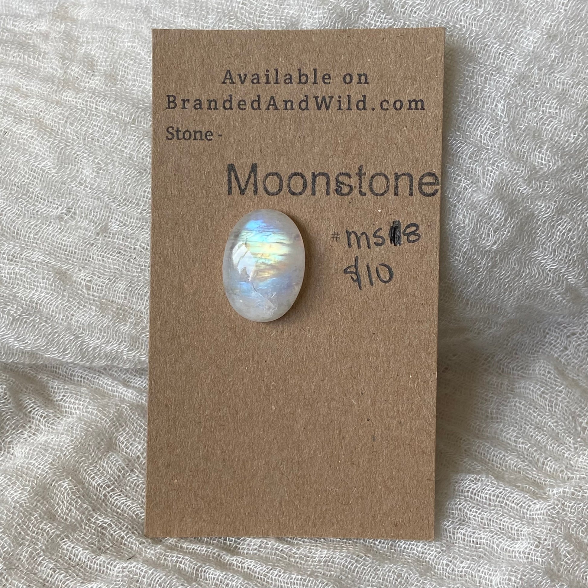 Moonstone cabochon - MS18 D58E760C-909D-4D25-8254-0B15D6F12846 Brandedandwild.com