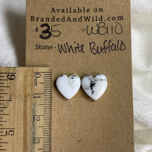 White Buffalo Cabochon - WB110 D5B38D4B-B1D9-4A70-BD7B-3101711EE075 Brandedandwild.com