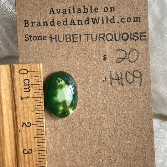 Hubei Turquoise Cabochon - H109 D5C02C25-2E6D-4CCD-930B-5919CBC3F3EC Brandedandwild.com
