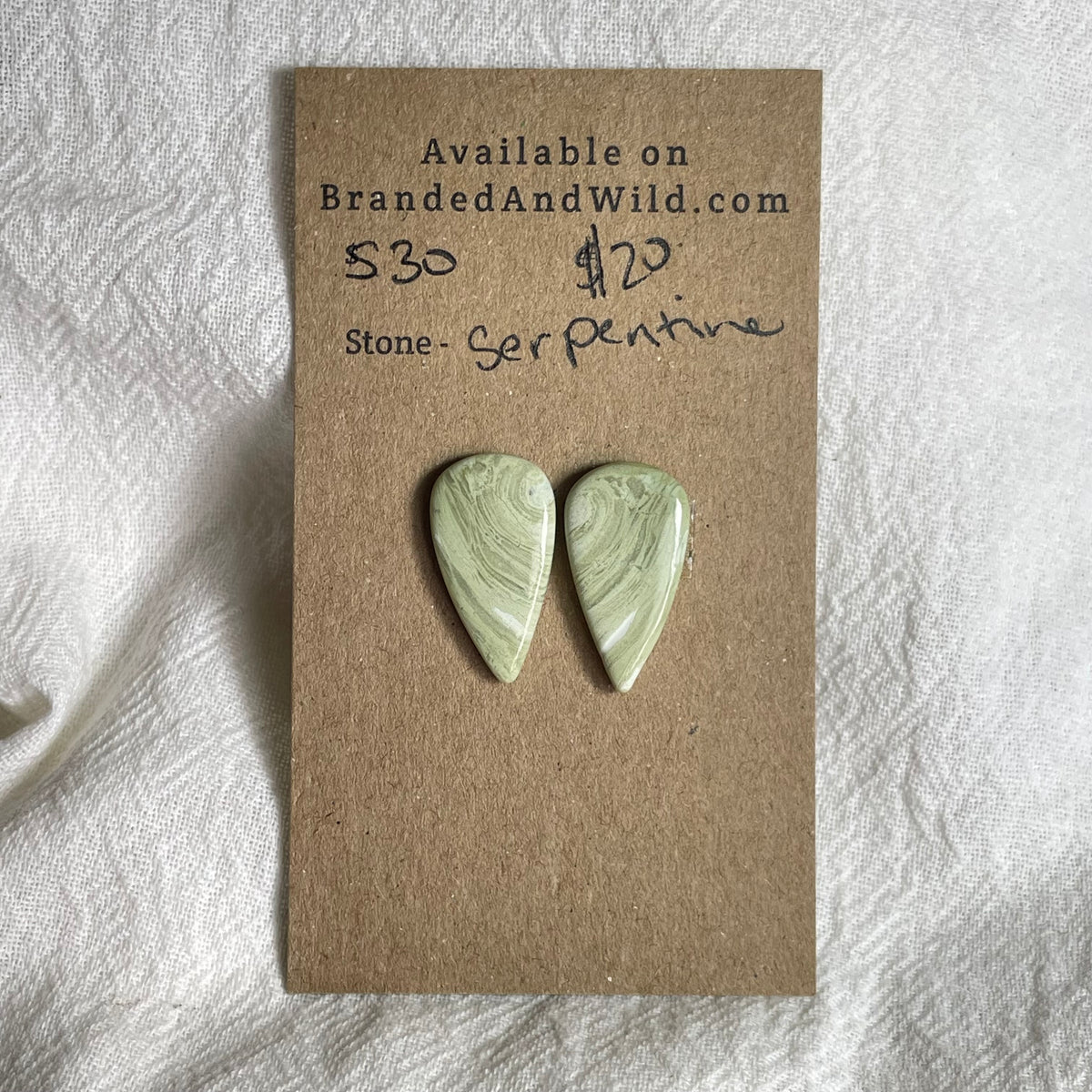 Serpentine - Cabochon - S30 D5C41519-3396-4820-9F14-DD9FCBD6C47D Brandedandwild.com