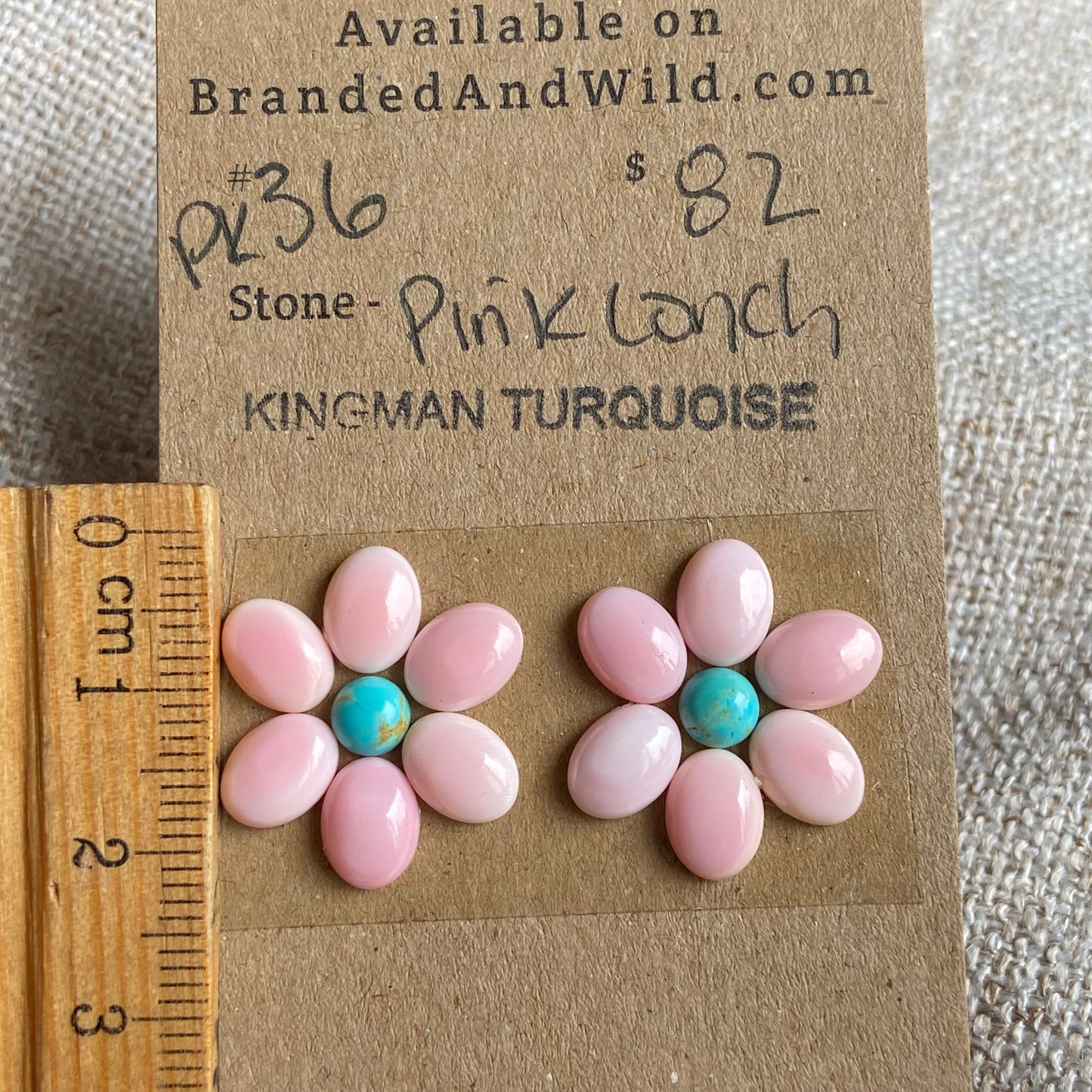 Pink Conch / Kingman Cabochon - PK36