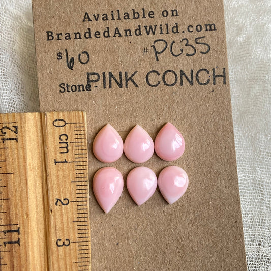 Pink Conch Cabochon - PC35 D5D1EAF6-DBDA-44C7-AB3A-CC2371A5B0D2 Brandedandwild.com