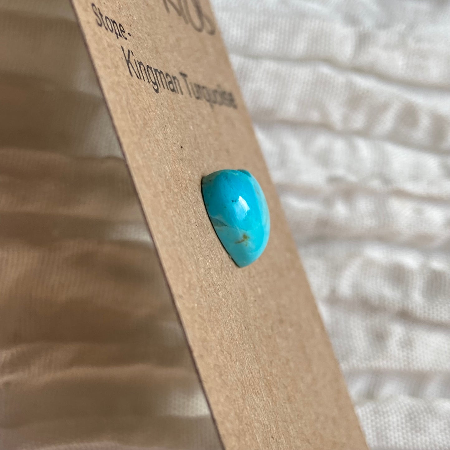 Kingman Turquoise Cabochon - KT08 D5E9E90F-A12B-4BDC-BE96-2F49389D1A2A Brandedandwild.com