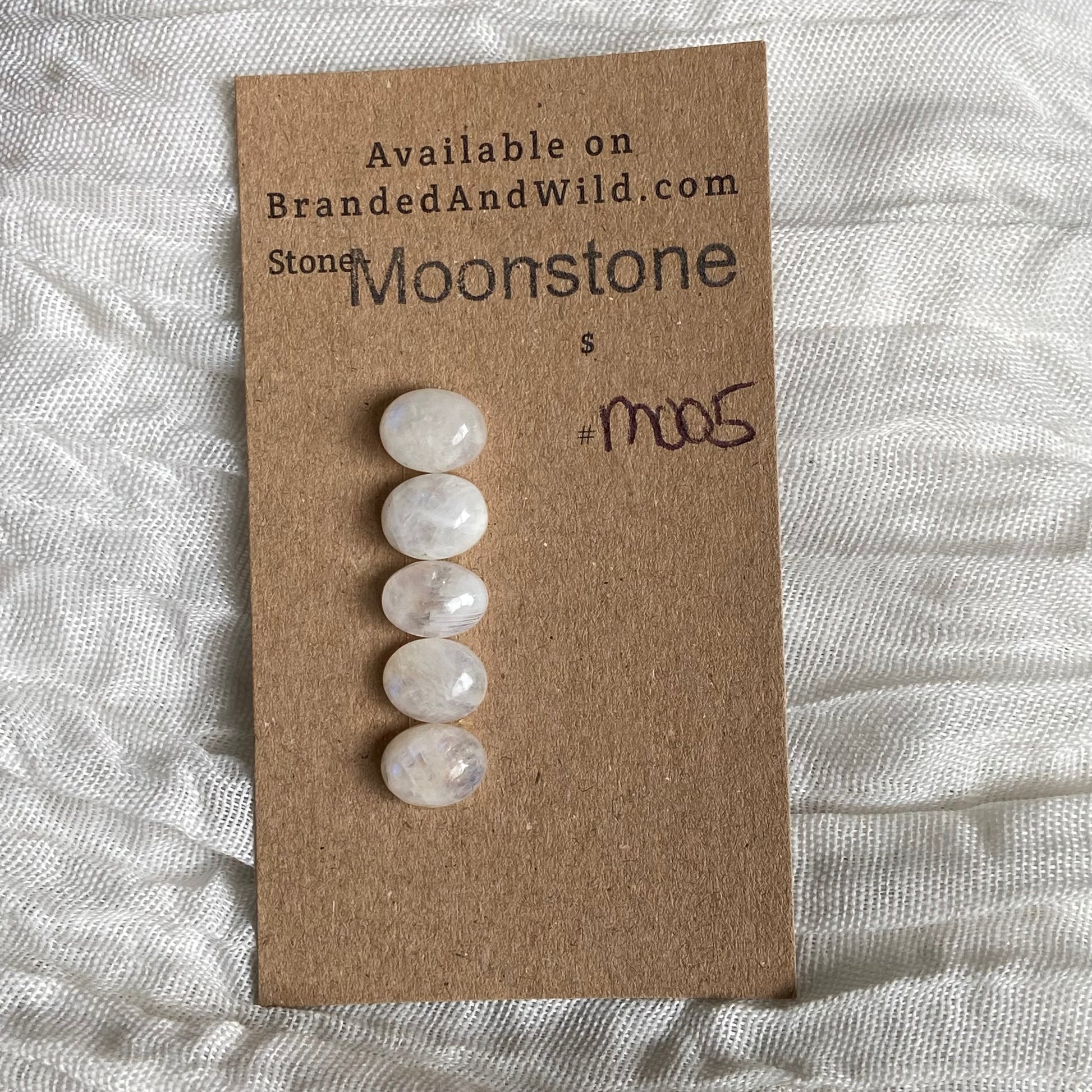 Moonstone cabochon - M005 D5FE40D4-E2F7-470E-812A-34E38CE92CBD Brandedandwild.com