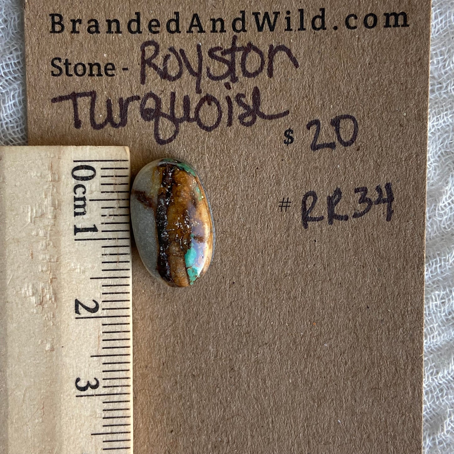 Royston Ribbon Turquoise Cabochon RR34