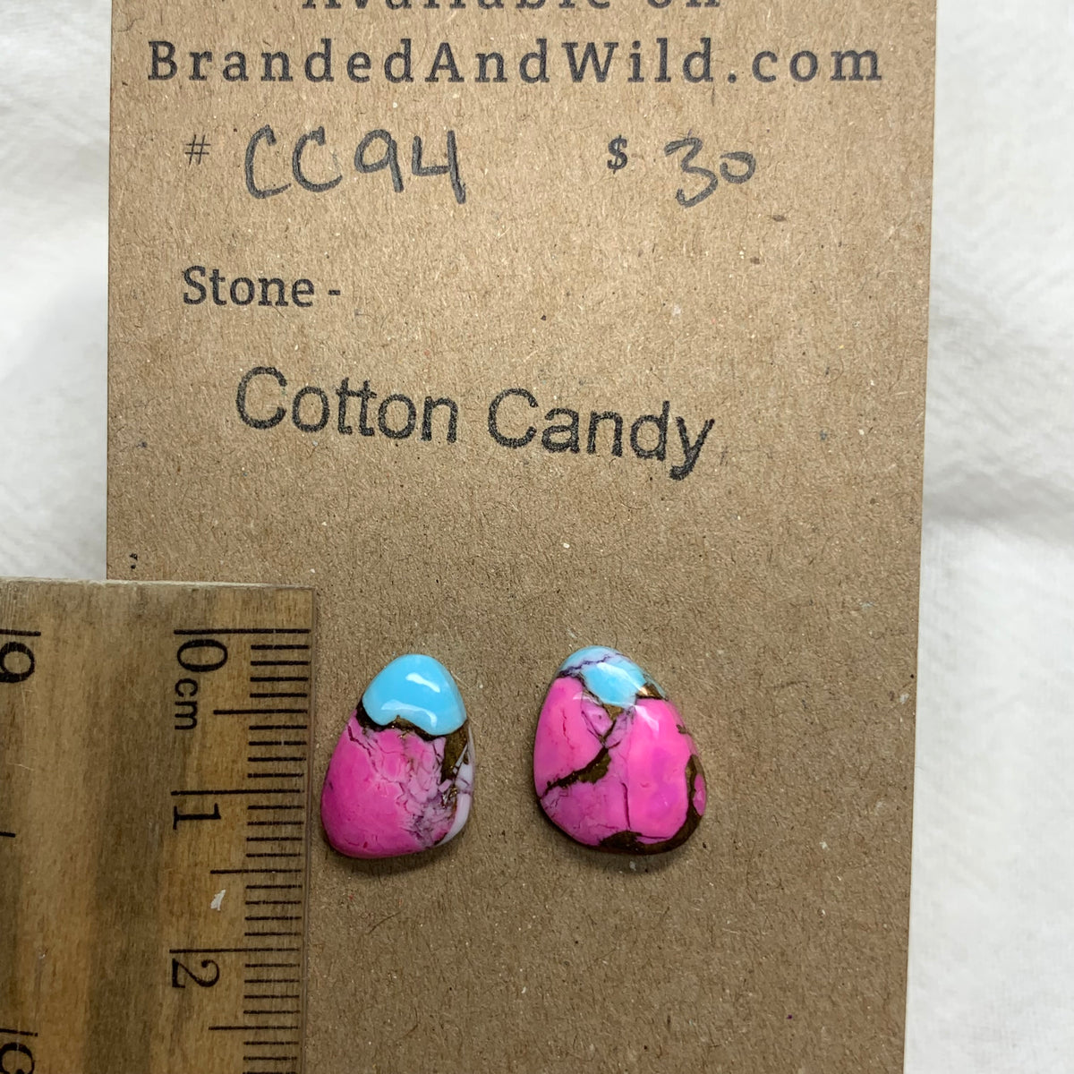 Cotton Candy Cabochon - CC94 D62C96A1-450F-4796-BF60-E1947C7AAA8D Brandedandwild.com