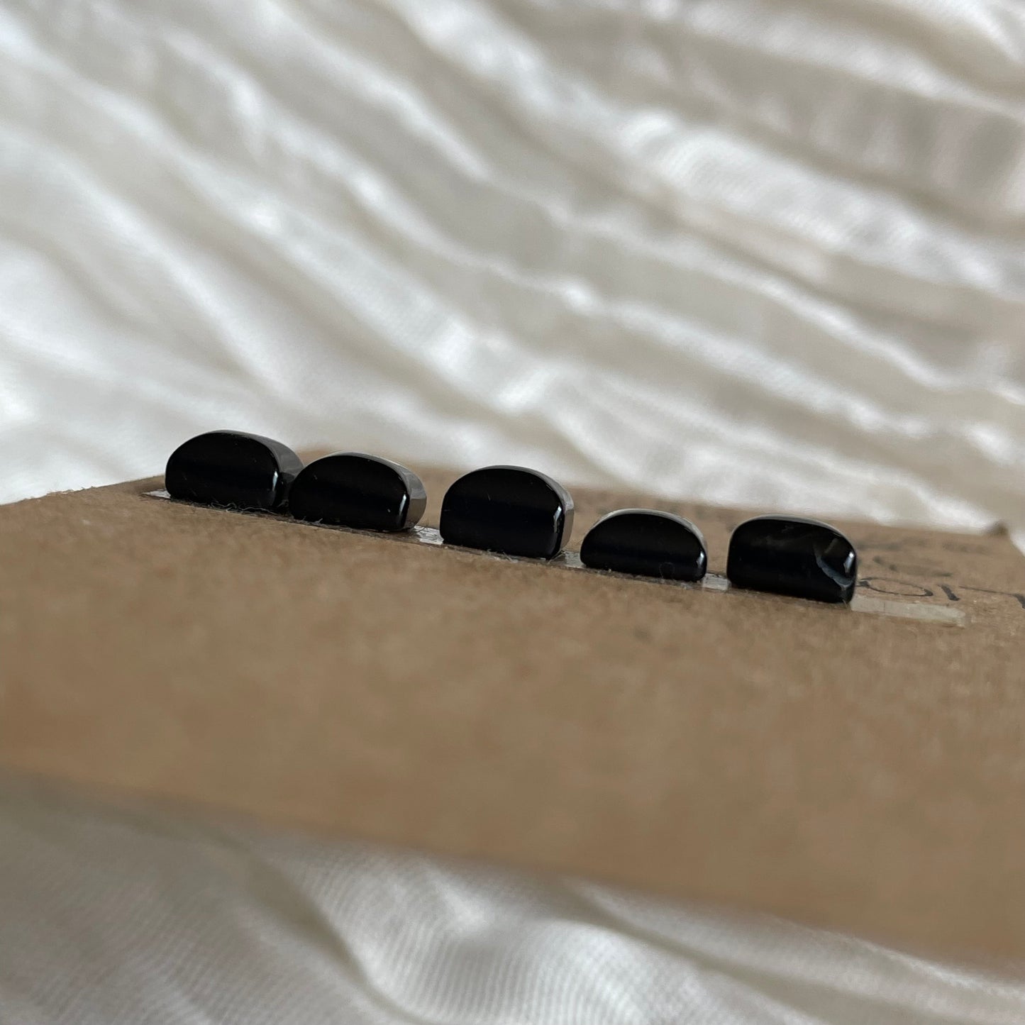 Black Onyx - Cabochon - B017 D656217F-89F7-4A57-BAE3-519646E8410C Brandedandwild.com