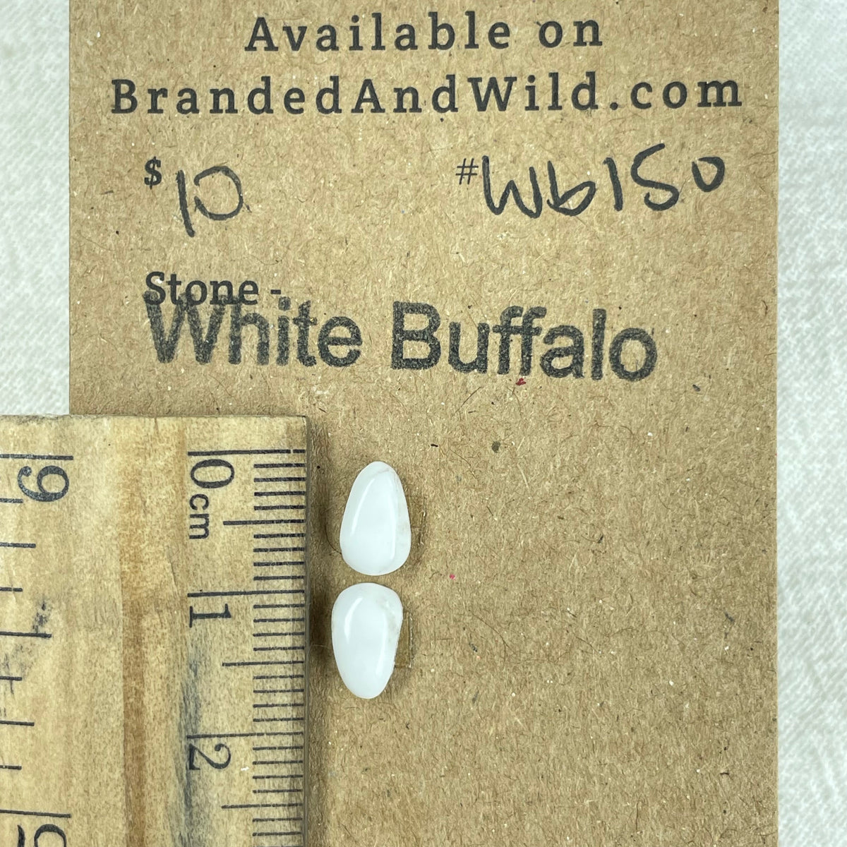 White Buffalo Cabochon - WB150 D65C52D6-DD28-470D-BCC4-38DBECD9FDF3 Brandedandwild.com