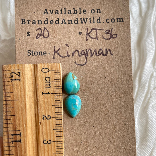 Kingman Turquoise Cabochon - KT36 D66F9A5B-042E-4D44-BB37-24246D0E1F90 Brandedandwild.com