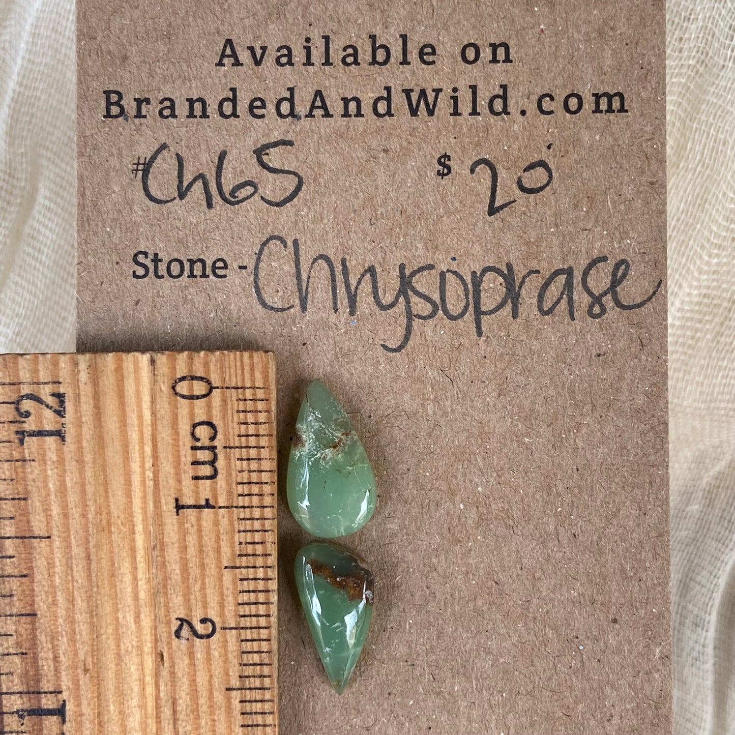 Chrysoprase Cabochon - Ch65 D6C8C439-A9FF-4F0B-8459-A5D99D34EEA0 Brandedandwild.com