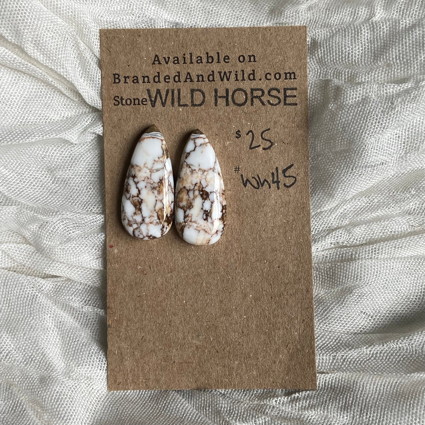 Wild Horse Cabochon - WH45 D6C8CA31-4B3F-4671-95FE-C0CD479CFBF4 Brandedandwild.com