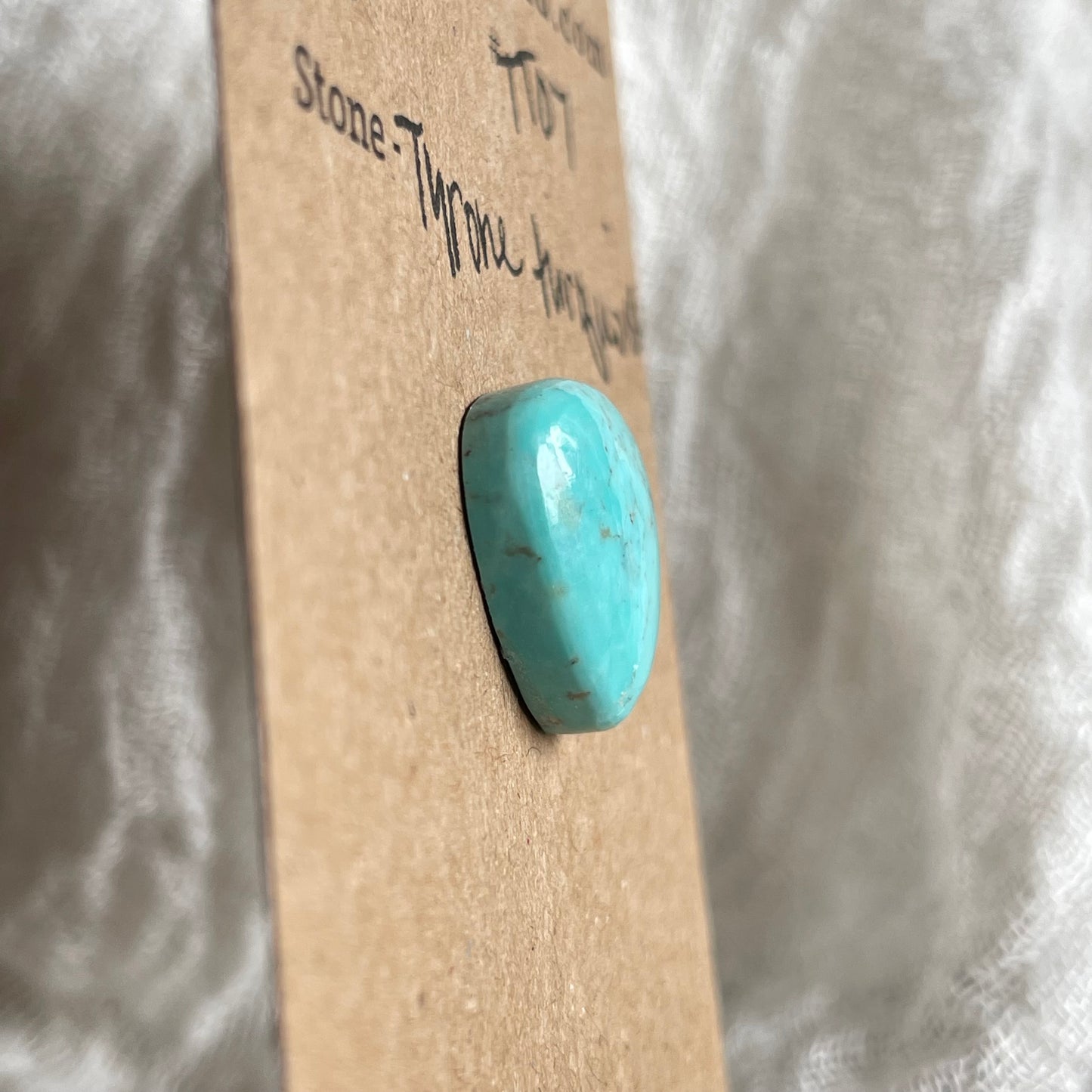 Tyrone Turquoise Cabochon - TT07 D6DA3AAA-9C6F-4277-BBA5-8D15832BE651 Brandedandwild.com