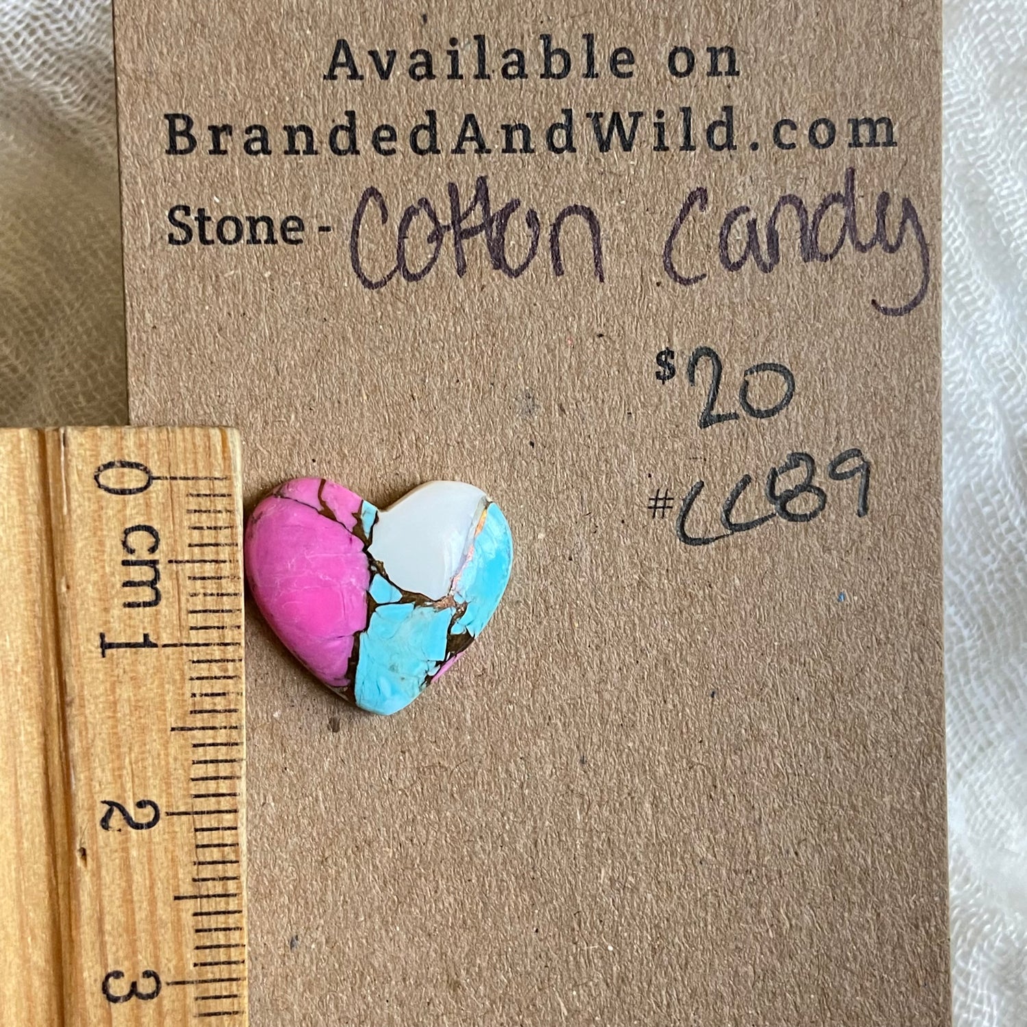 Cotton Candy Cabochon - CC89 D6DCE90B-CA67-4220-98E9-81A64E87DDED Brandedandwild.com