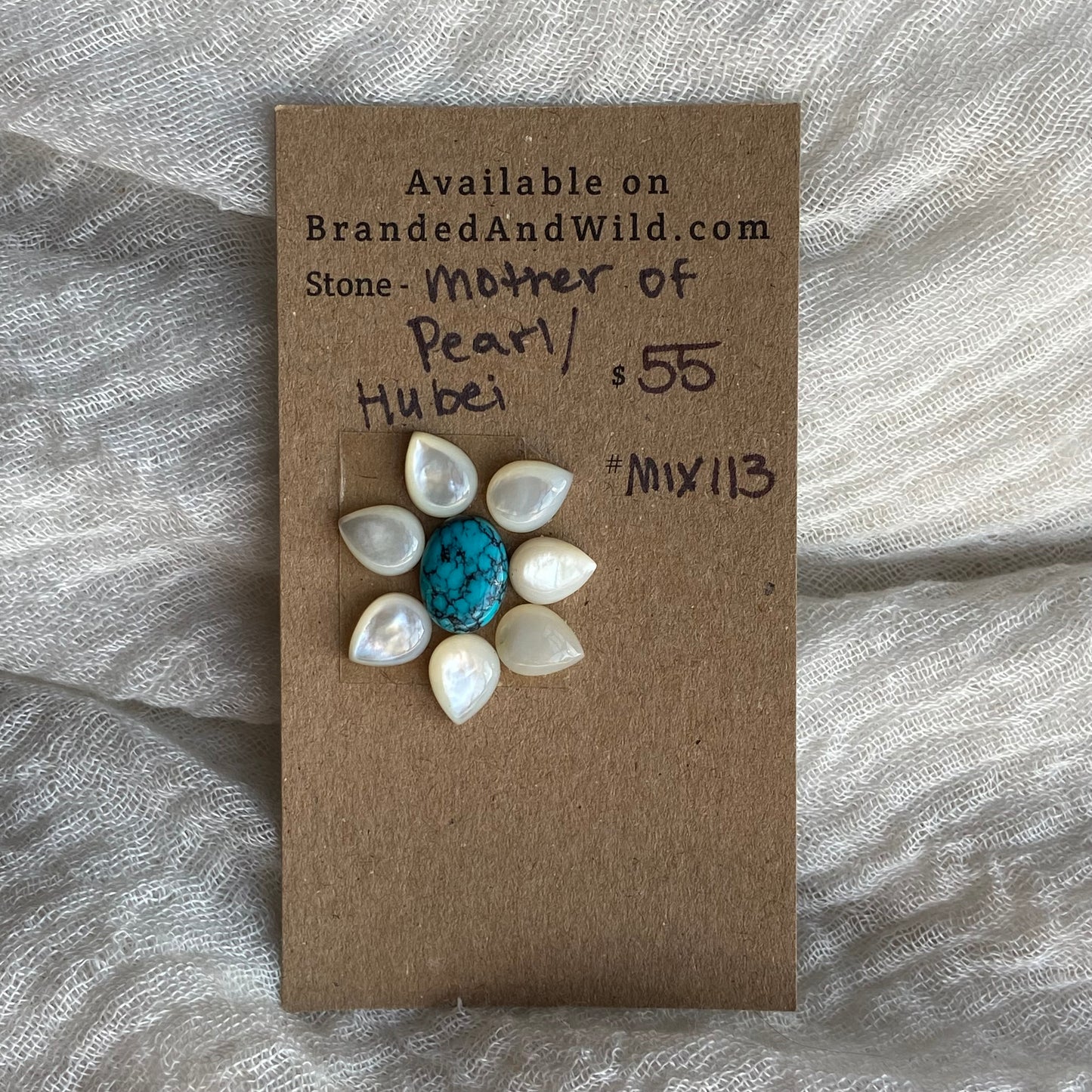 Mother of Pearl /  Hubei Cabochon - MIX113