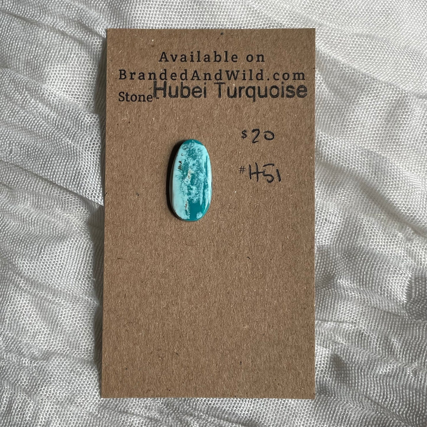 Hubei Turquoise Cabochon - H51 D6F273D8-CB5C-4751-BC02-5CCF5BC57864 Brandedandwild.com