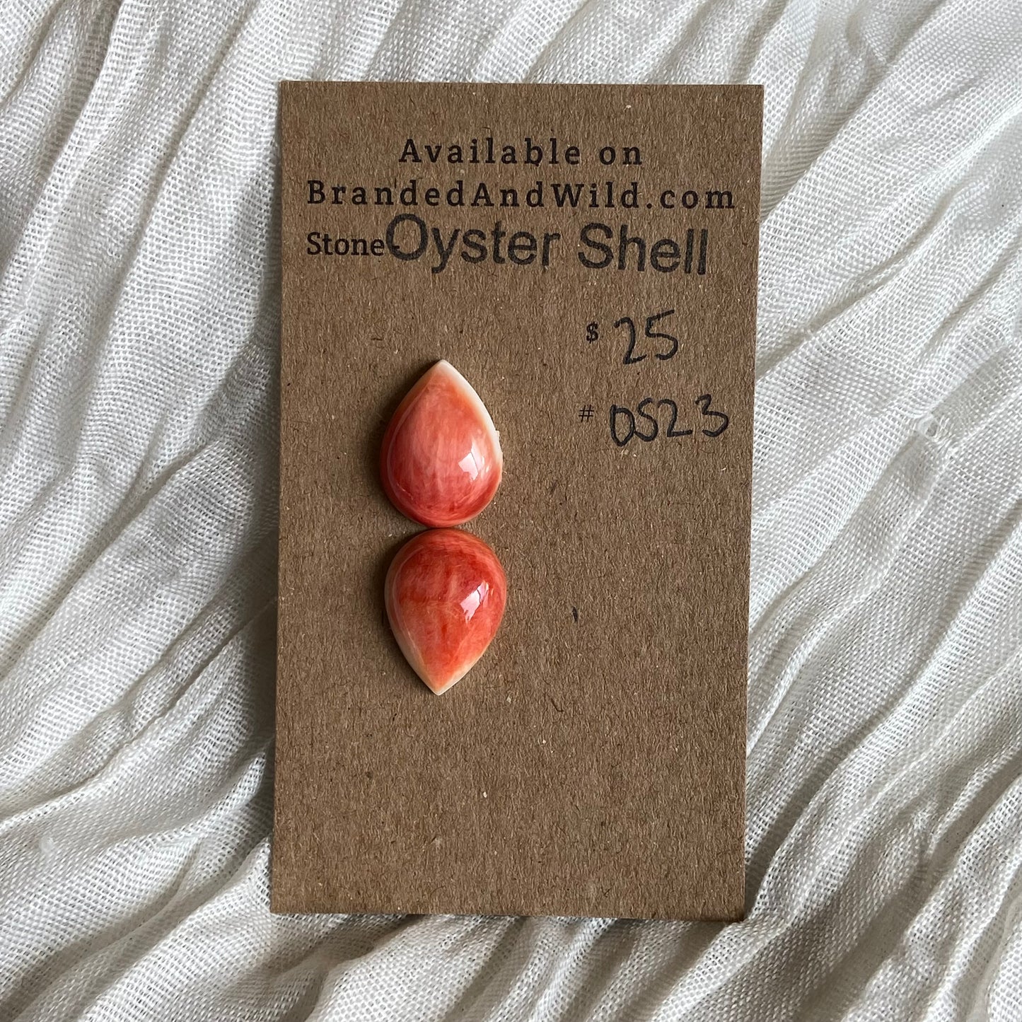 Oystershell Cabochon - OS23 D6FEF1C0-C948-462F-AFD1-C6DA8406CCB9 Brandedandwild.com