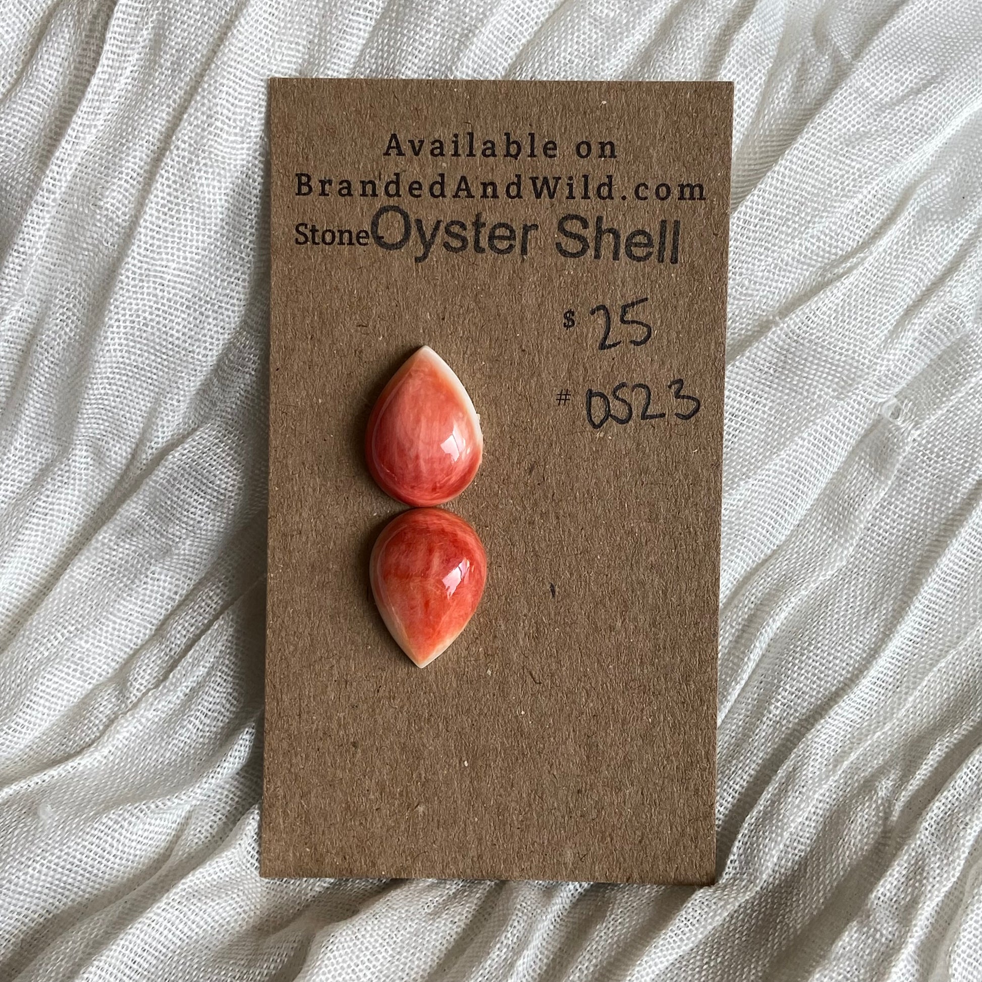 Oystershell Cabochon - OS23 D6FEF1C0-C948-462F-AFD1-C6DA8406CCB9 Brandedandwild.com