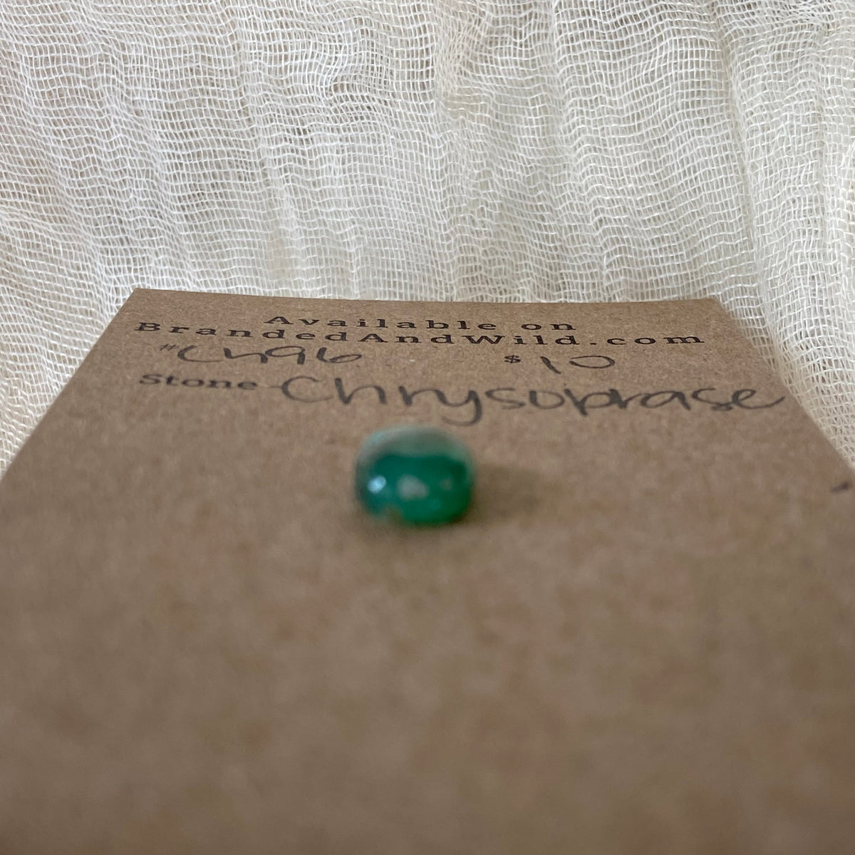 Chrysoprase Cabochon - Ch96 D7144E5E-828E-4FC2-B0AC-18A374CFA444 Brandedandwild.com