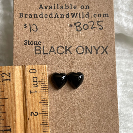 Black Onyx - Cabochon - BO25 D75704C7-A2CF-41DA-BEDE-328D25357F6A Brandedandwild.com