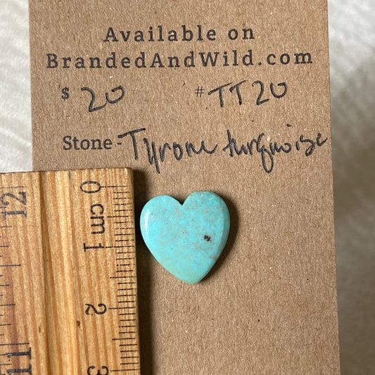 Tyrone Turquoise Cabochon - TT20 D766C2F4-C4A9-4309-B27F-372FE865E021 Brandedandwild.com