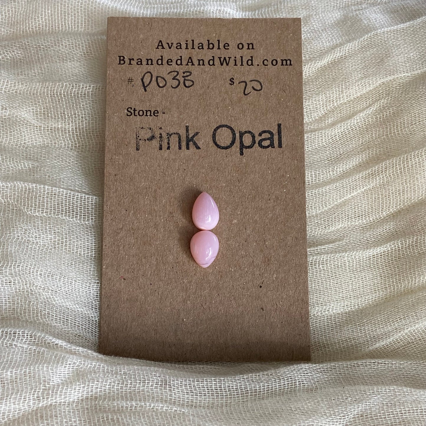 Pink Opal Cabochon - P038